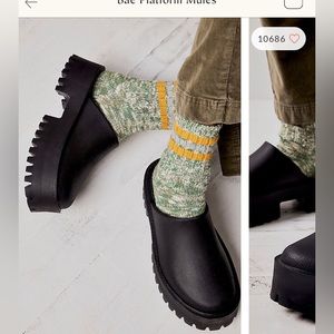 NEW Jeffrey Campbell Free People Bae Platform Clogs Sz 6 NWOB
